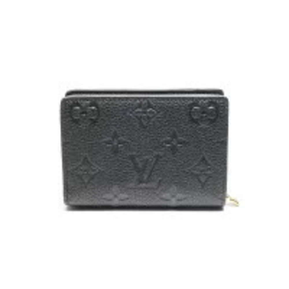 Louis Vuitton Monogram Empreinte Portefeuille Claire Bi fold Wallet Black